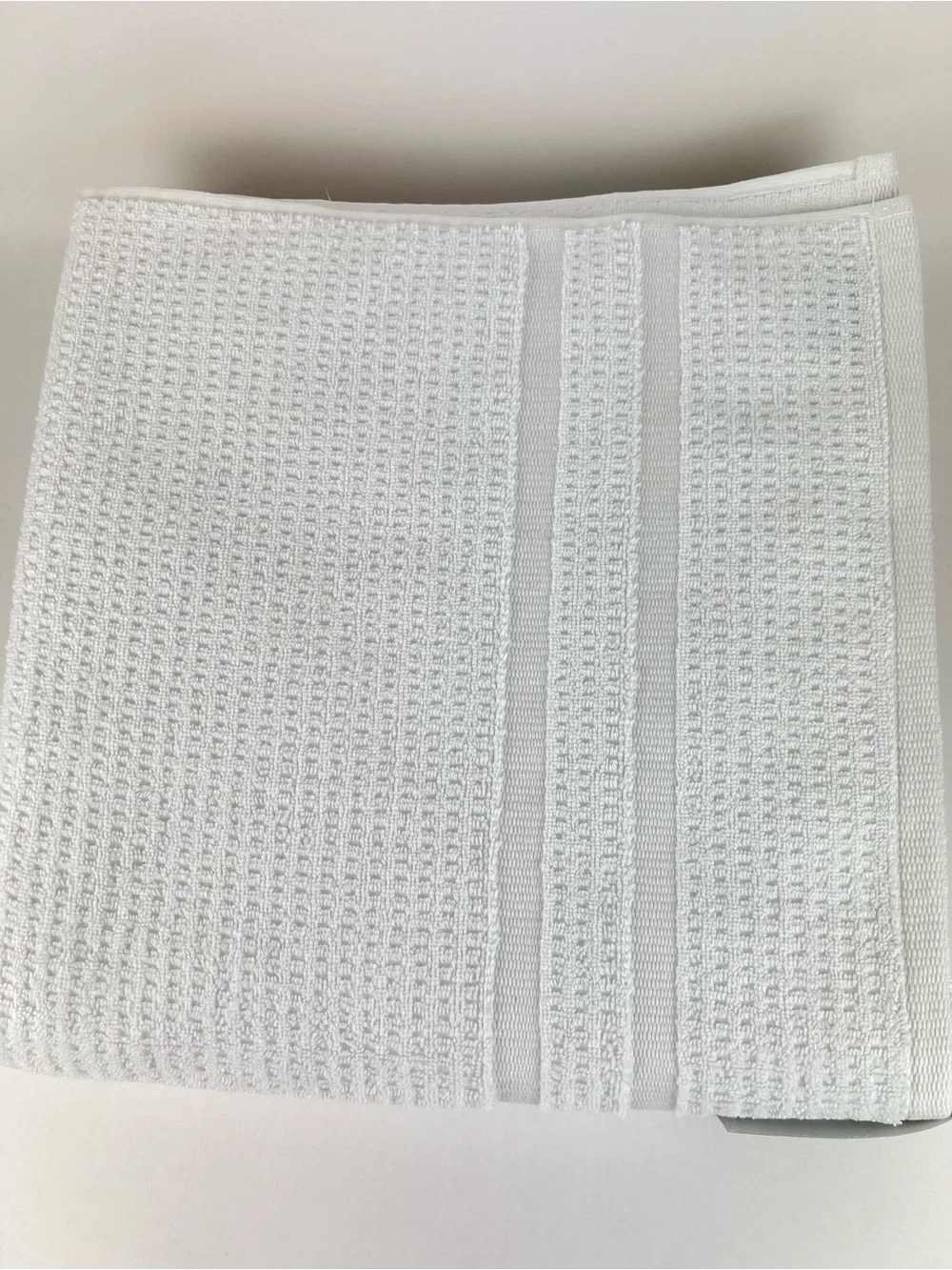 Hotel Balfour Bath Towels White Waffle Made in Turkey Soft Cotton 2 Pc Set NEW